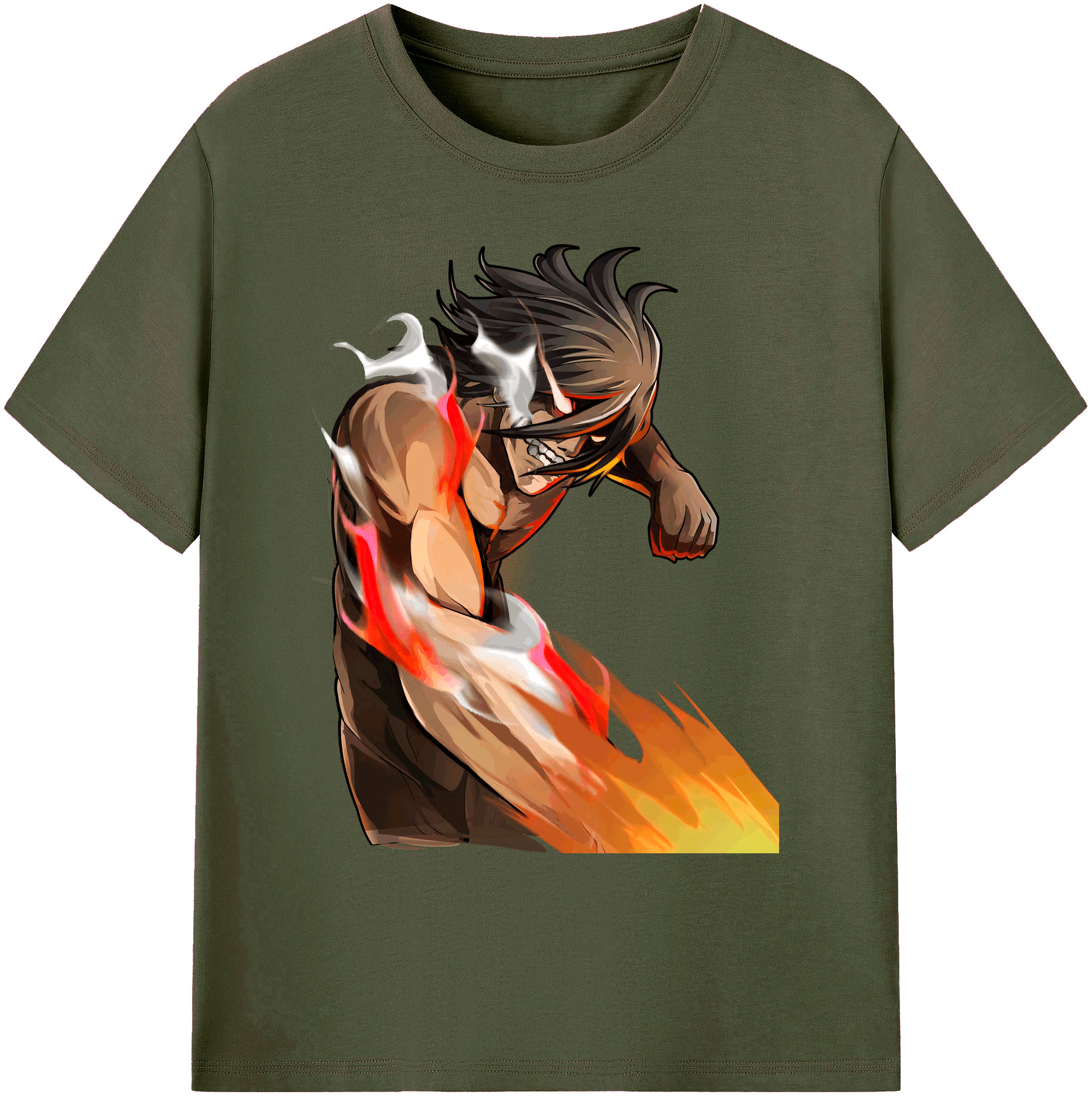 （画像用） 進撃の巨人 Attack on Titan 綿100％ メンズ半袖Tシャツ｜肌触りやわらか＆通気性